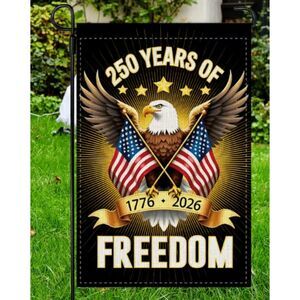 Garden Banner 250th USA Anniversary 1776-2026 Celebration 4th of July